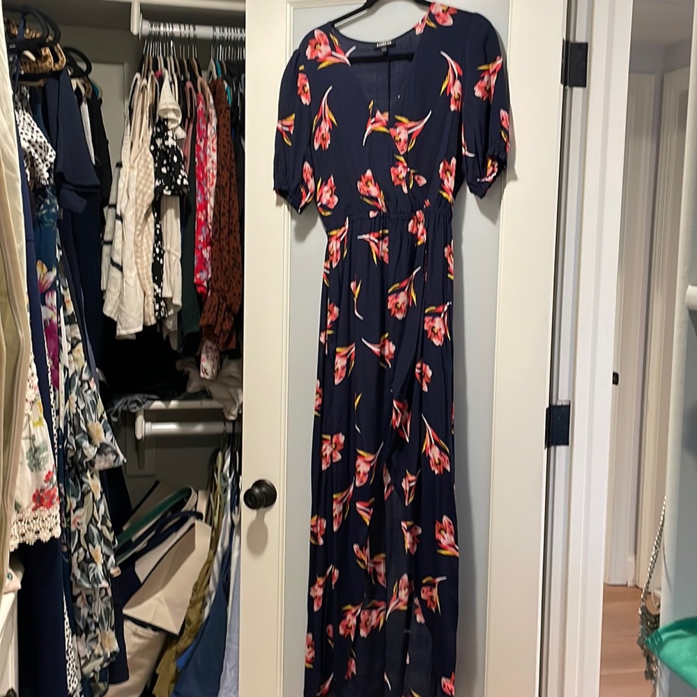 Floral express high low dress